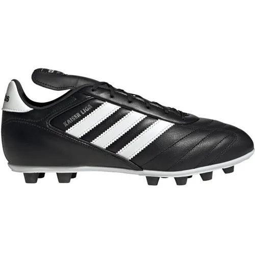 adidas Performance Kaiser Liga 2 FG Herren Fußballschuh schwarz 36 2/3 EU - Hochwertiger Fußballschuh für Naturrasen, Größe 36 2/3. Bietet optimale Ballkontrolle und Komfort durch Lederoberfläche und Textilfutter.