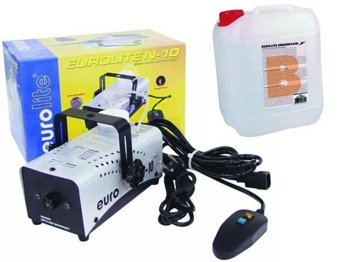 EUROLITE N-10 Nebelmaschine, mit Kabelfernbedienung + 5Liter Nebelfluid
