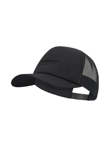 CMP Cap mit Schirm und Mesh Einsatz Nero Atmungsaktive & strapazierfähige Kappe für Outdoor & Sport