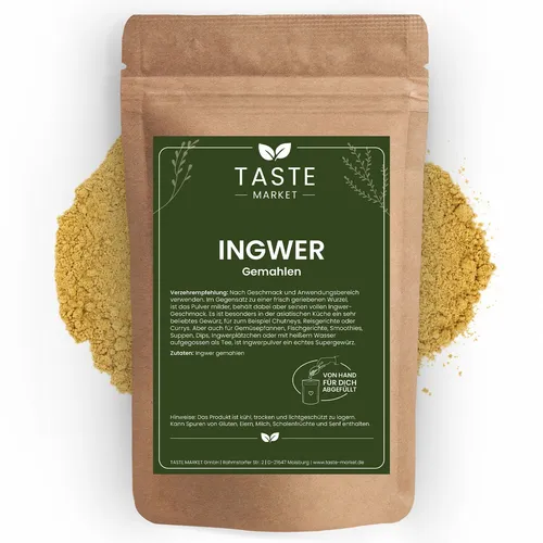 Ingwer Pulver | Ingwer gemahlen | Ingwertee | Ingwerwurzel gemahlen 1 kg