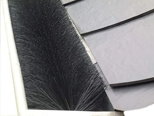 Meter Dachrinnenbürste; Ø 10 cm - aus deutscher (eigener) Produktion mit besonders dichtem Besatz, Laubschutz, Taubenabwehr, Marderabwehr 10