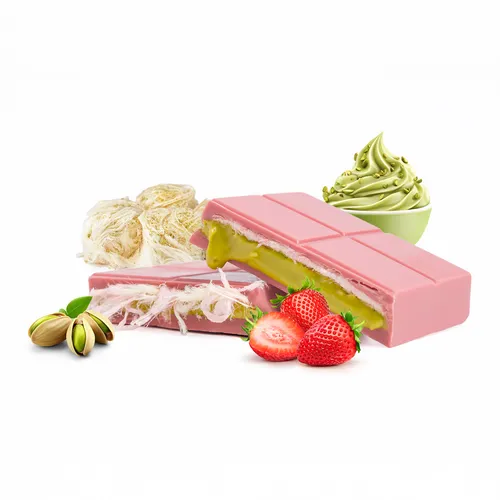 Angel Hair Schokolade-Schokolade mit Pistazien, Erdbeergeschmack, Pişmaniye 180g