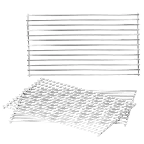 FIRXZYMZ 41.5 x 70.5cm Grillrost für Burnhard Big FRED Serie Gasgrills,die meisten Gasgrill, Edelstahl Rost Ersatzteile, 3 Stück