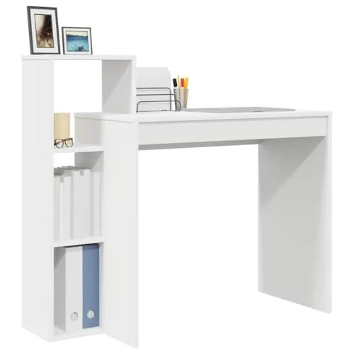 vidaXL Schreibtisch mit Regal Weiß 100 x 40 x 90 cm