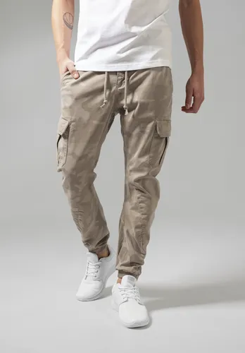 Urban Classics Herren Cargo Jogging Pants Sand Camo, Größe 44 - Moderne Cargo Jogging Pants für Herren mit seitlichen Taschen und elastischem Bund für optimalen Tragekomfort. Ideal für lässige Outfits und entspannte Tage. Entdecken Sie mehr im Urban Classics-Store!