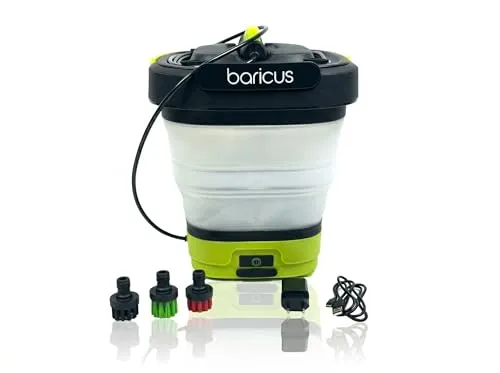 Baricus Mobiler Akku-Druckreiniger mit 10L Wassertank