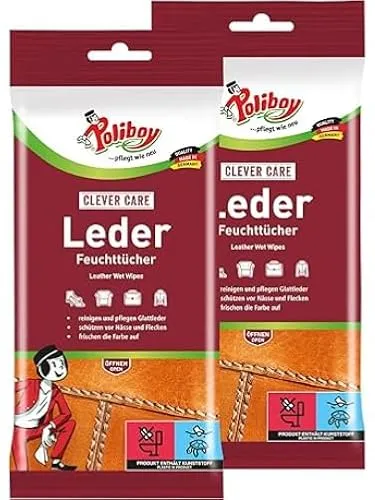 POLIBOY Leder Feuchttücher