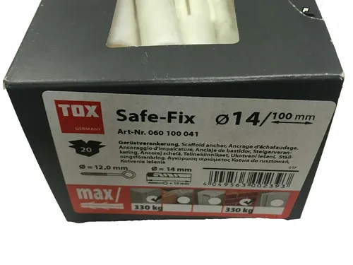 TOX Safe Fix 14/100 KT 60100041 Gerüstverankerung 20 Stück