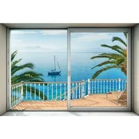 Komar Vliestapete Digitaldruck Vlies - Tranquillo, 400 x 260 cm - Fototapete mit fotorealistischen Naturmotiven, formstabil und umweltfreundlich, ideal für Wohnzimmer und Schlafzimmer.