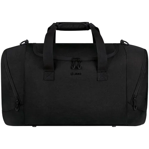 JAKO Sporttasche Challenge L - Schwarz Meliert 71x32x36cm - Große Sporttasche mit 82L Volumen, ideal für Sportler. Ausgestattet mit tiefem Nassfach und abnehmbarem Schultergurt für optimalen Tragekomfort.