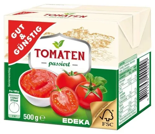 G&G Przecier Pomidorowy 500 g EDEKA ZENTRALE Stiftung & Co 4311596440429