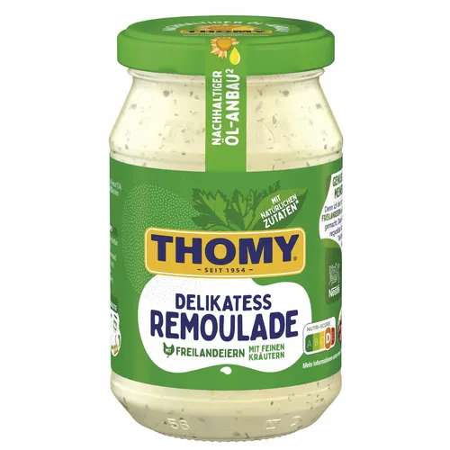 THOMY Remoulade mit feinen Kräutern Petersilie und Kerbel 250ml Glas