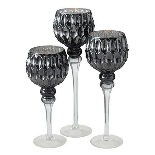 BOLTZE Manou Windlicht Mehrfarbig 3tlg - Laternen Set aus 3 handgefertigten Windlichtern in lebendigen Farben, ideal für ein warmes Ambiente und vielseitige Dekoration in jedem Raum.