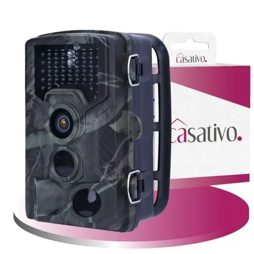 Casativo Full-HD-Wildkamera 24 MP mit Nachtsicht und Bewegungssensoren - Erleben Sie die Tierwelt mit der kompakten Wildkamera. 24 MP und Full-HD-Video garantieren brillante Aufnahmen. Wetterfest und mit verschiedenen Aufnahmefunktionen ausgestattet, ist sie ideal für Naturbeobachtungen.
