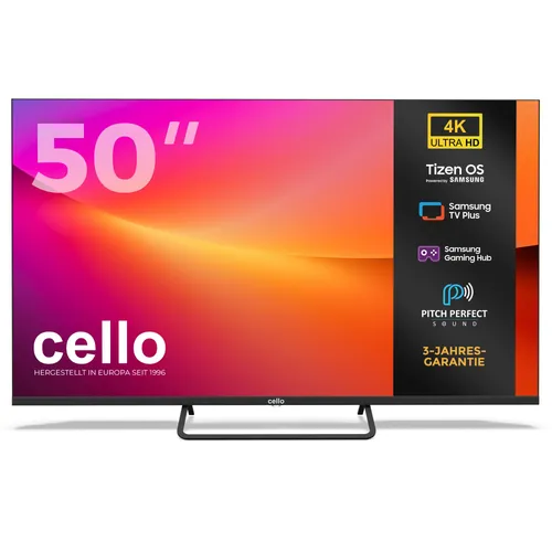 Cello C5025TZ4K – 50 Zoll 4K Smart TV mit Pitch Perfect Sound™
