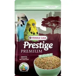 Versele-Laga Prestige Premium Budgies 800 g - Angereicherte Samenmischung für Wellensittiche, unterstützt Gesundheit und Darmfunktion mit hochwertigen Zutaten