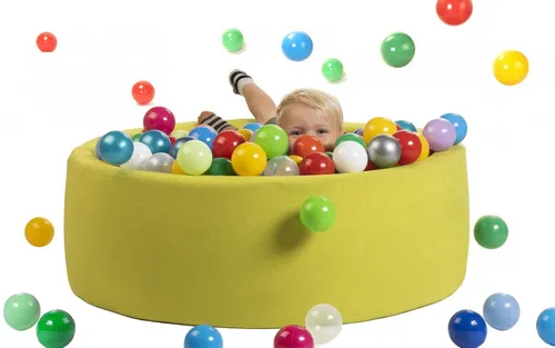 sunnypillow Bällebad-Bälle für Baby Kinder mit bunten Bällen (200-St), Grün - mit 200 Bällen