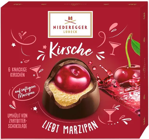 Niederegger Kirsche liebt Marzipan