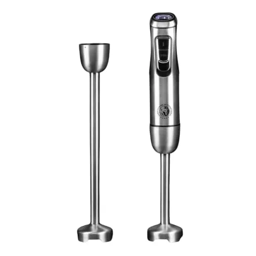 CHEF CUISINE Akku-Stabmixer – Kabellos & Leistungsstark - Stabmixer mit 180W Motor, 9 Geschwindigkeitsstufen und 2x Pürierstäben. Ideal für flexibles Mixen ohne Kabel – perfekt für jede Küche!