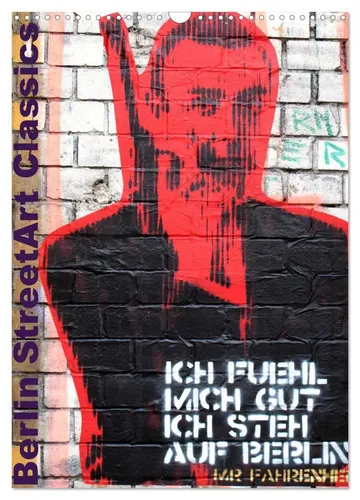 Berlin Street Art Classics Kalender 2025 - Entdecken Sie die besten Street Art Werke Berlins in diesem 7. Edition Kalender 2025. Ideal für Kunstliebhaber und Reisende, die die kreative Seite der Stadt erleben möchten.