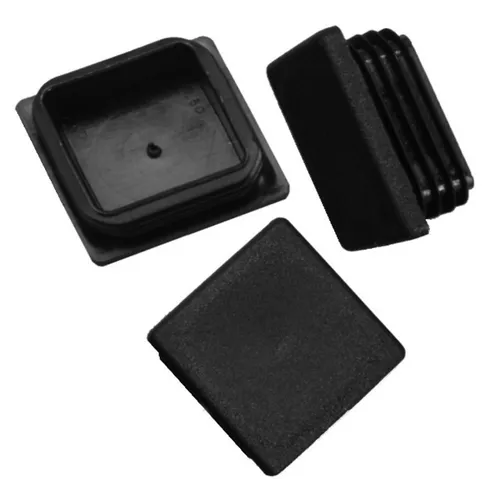Walter Bethke GmbH & Co. KG Anhänger 200x Lamellenstopfen Vierkantrohrstopfen 30x30mm (Außen) SCHWARZ