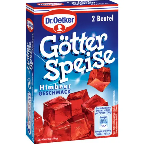 Dr. Oetker Götterspeise Himbeer-Geschmack 2 × 13,4 g