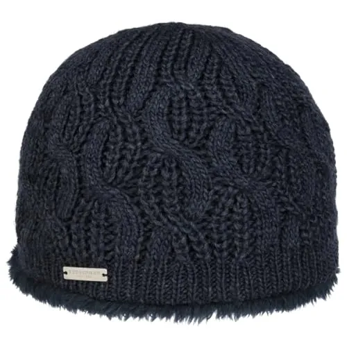 Seeberger Landesta Faux Fur Edge Strickmütze Damenmütze Wintermütze Beanie Damen