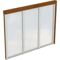 Carport-Seitenwand SKANHOLZ, braun (nussbaum) - Außenanbau mit hochwertiger Polycarbonat-Doppelstegplatte, ideal für Terrassenüberdachungen aus Douglasie und bietet Schutz vor Witterungseinflüssen.