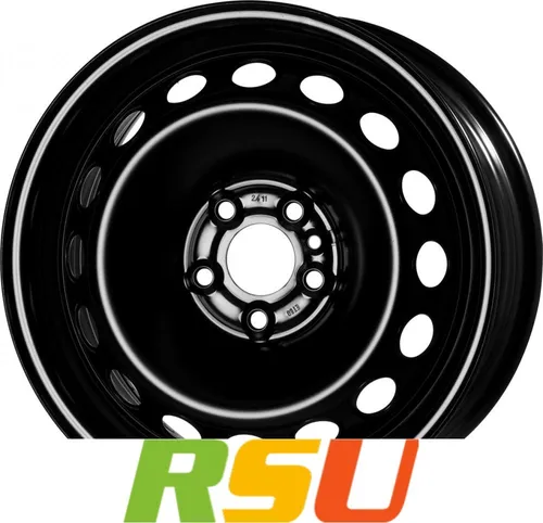 MWD 15232 Stahlfelge 6.0Jx15 5x98 ET39 - Robuste Stahlfelge in Schwarz für optimale Stabilität, perfekt für verschiedene Fahrzeuge mit 5 Löchern und 15 Zoll Durchmesser.