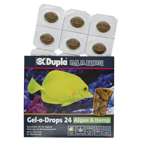 Dupla Marin Gel-o-Drops 24 Algae & Hemp 12x2g Futter + Halter Fische MHD 06/24