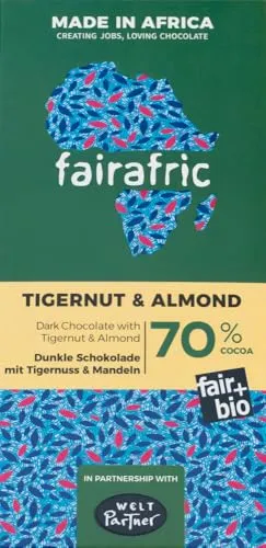 70% Bio-Zartbitterschokolade mit Tigernuss & Mandel 1 x 80 g