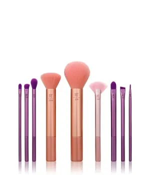 Real Techniques Insta Artist Brush Kit - 9-teiliges Pinselset für Gesicht, Wangen und Augen, mit ultraweichen, veganen Borsten für nahtlose Anwendung und perfektes Highlighting.