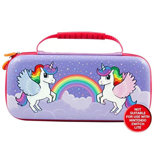 iMP Tech Nintendo Switch Carry & Storage Case, Einhorn (Schalter), NSWUNICCASE