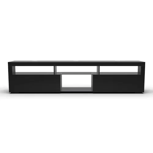 blumfeldt TV Board mit LED-Beleuchtung - TV-Halterung und modernes Lowboard mit 150 cm Breite, integrierten Color-LEDs und viel Stauraum für eine stilvolle Wohnzimmergestaltung.