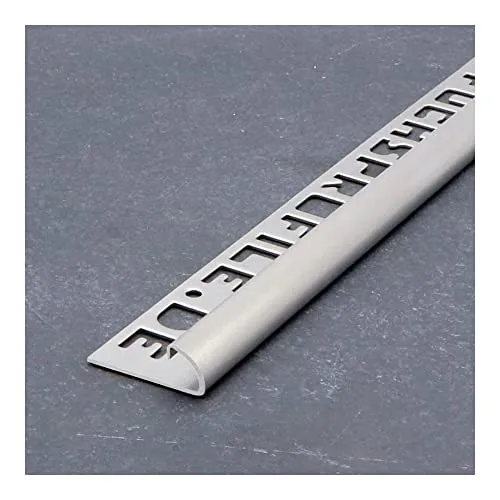 Fuchs Design Fliesenschiene Professional 6 mm Viertelkreis V2A Edelstahl gebürstet 2,5 m