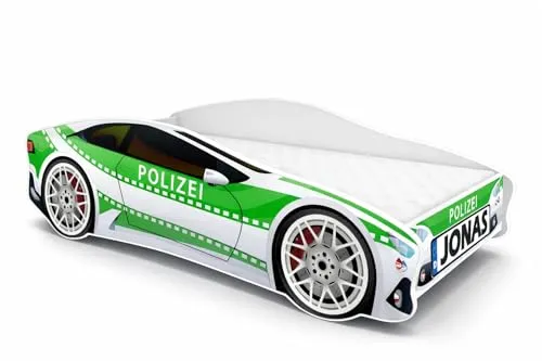ACMA Autobett Polizei 140x70 cm