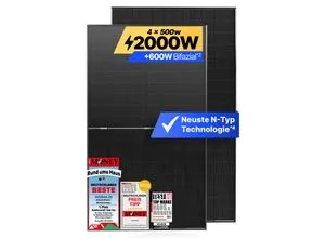 Produktbild Solakon 500W Solarmodul, N-Type bifaziales monokristallines Glas-Glas Panel für Balkonkraftwerk