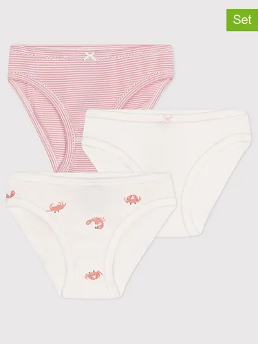 PETIT BATEAU 2er-Set: Slips in Rosa/ Weiß, Größe 86, Rosa/Weiß, Baby