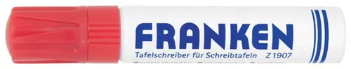 FRANKEN Whiteboard-Marker JumboMarker, 4er Set - Marker Set in Blau, Grün, Weiß und Schwarz mit Keilspitze für präzise Striche und einfache Handhabung, ideal für Schulen und Büros.