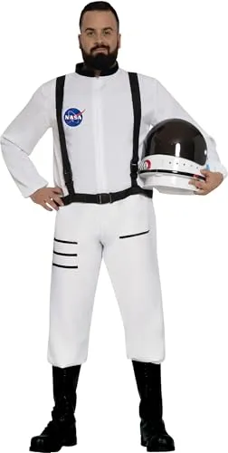 Fiestas Guirca Astronauten Kostüm für Kinder - Kostüme für Kinder: Weißer Astronautenanzug mit USA Flagge, ideal für Karneval und Halloween, perfekt für junge Raumfahrer (14-16 Jahre)
