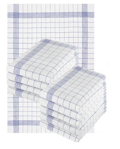 Betz 10er Set Halbleinen Geschirrtücher 50 x 70 cm in blau von Betz