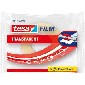 Tesa Klebeband 57341, tesafilm, 15mm x 33m, transparent, Kern-Ø 26mm