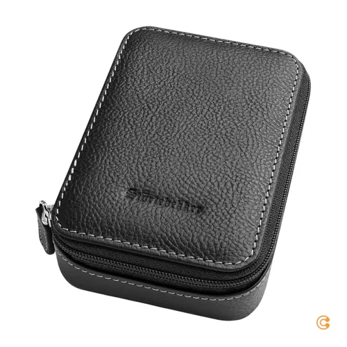 Störtebekker® Premium Rasierhobel Etui Schwarz - Elegantes Lederetui für Rasierer - Nassrasierer: Hochwertiges, handgefertigtes Etui aus echtem Rindsleder, nachhaltig produziert und ideal für Reisen oder als stilvolles Geschenk.