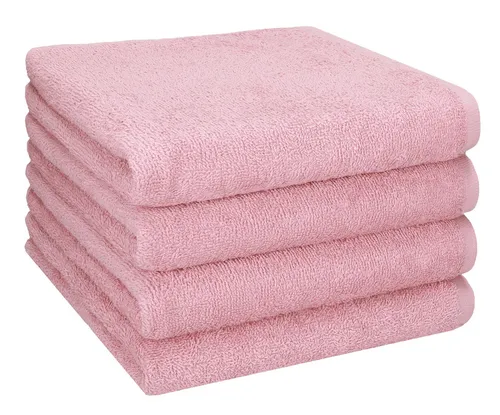 Betz Handtuch 4er Pack Set Berlin 50x100 cm - Frottiertuch Set aus 100% Baumwolle, leicht und schnell trocknend - ideal für Sport, Strand und Reisen. Pflegeleicht und langlebig.
