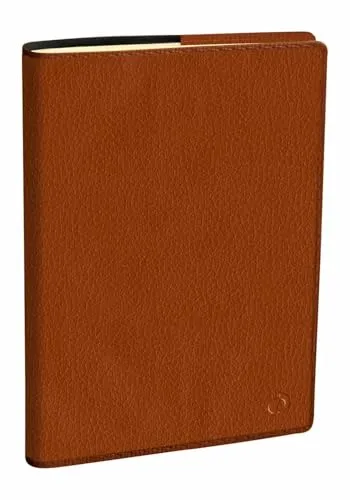 Buchkalender Minister Prestige 16x24cm Marlow camel 2026 - Organizer mit 1 Woche auf 2 Seiten, ideal für effizientes Zeitmanagement. Elfenbeinfarbenes Papier und Fadenbindung sorgen für eine edle Optik.