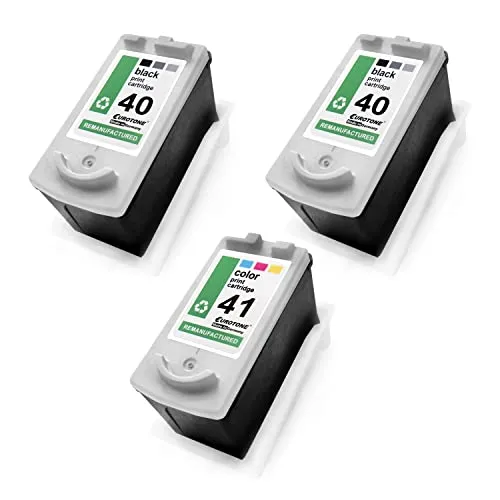 3X Eurotone Patronen kompatibel für Canon MX 300 310 ersetzt PG40 CL41 CMYK Schwarz Blau Rot Gelb