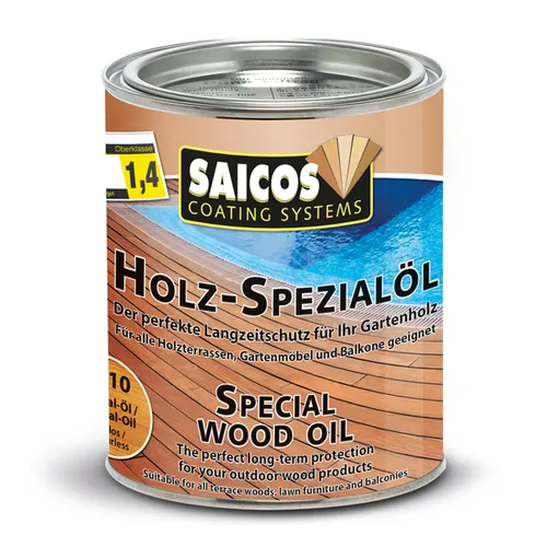 Saicos Holz-Spezialöl 750ml Holzschutz 0110 Farblos, (EUR 26,65 / L)