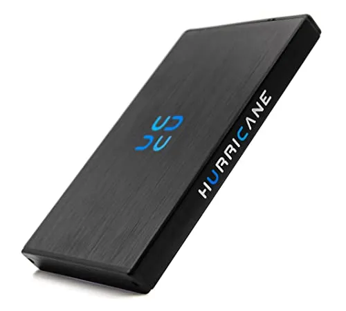 HURRICANE GD25612C Externe Festplatte 500GB - Externe Festplatte mit 500GB, superschnelle USB-C Schnittstelle und robustem, stoßfestem Design – ideal für PC, Laptop und Konsolen.