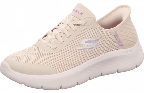 Skechers Damen Go Walk Flex Grand Entry - Bequeme Slip-Ins für jeden Tag - Damen-Sneaker mit Hands Free Slip-Ins für eine einfache Passform und exklusivem Fersenkissen für sicheren Halt. Leichte ULTRA GO-Dämpfung und Air-Cooled Memory Foam für optimalen Komfort.