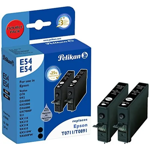 Pelikan Patrone Epson E54 T071/T089 schwarz Doppel kompatibel 359681 | 401847435